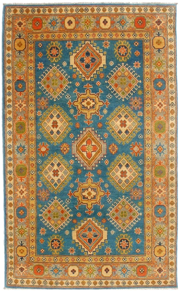 Kazak Tappeto 220x120 (Pakistan) Annodato A Mano