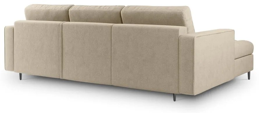 Divano letto angolare beige, angolo sinistro Santo - Milo Casa