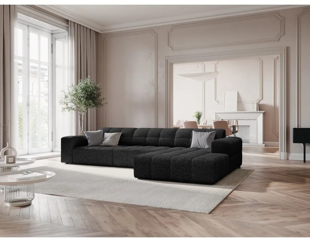 Divano angolare antracite (angolo destro) Chicago - Cosmopolitan Design