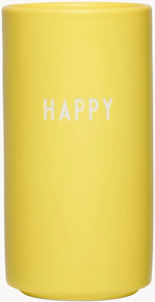 Vaso in porcellana Happy, alt. 11 cm