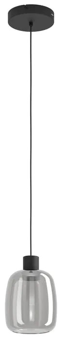 Lampadario LED design Molochio-Z nero Ø12.5cm, luce con 3 temperature di colore 500 lumen, EGLO