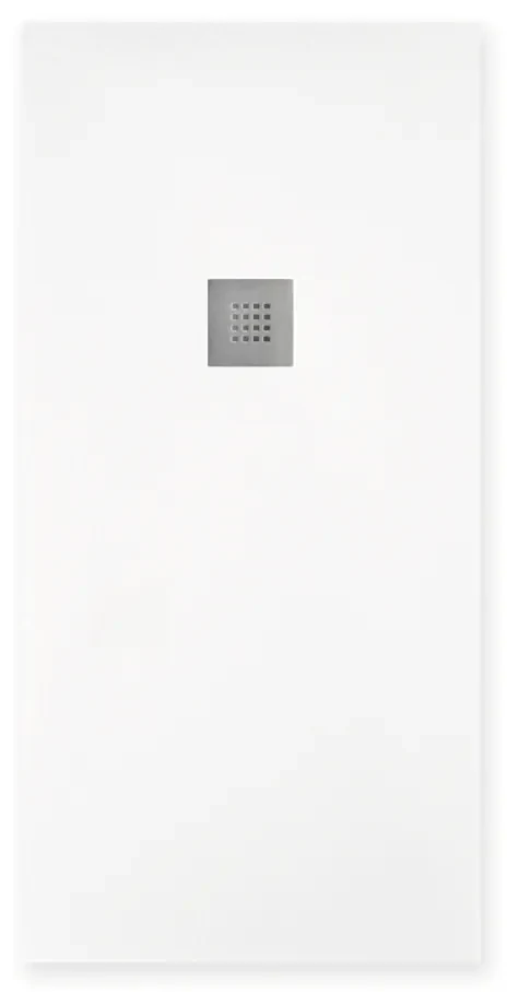 Piatto Doccia 80x100 Effetto Pietra "Tenerife" Bianco