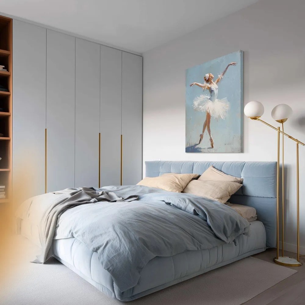 Quadro con elementi dipinti a mano 70x100 cm Grace – Styler