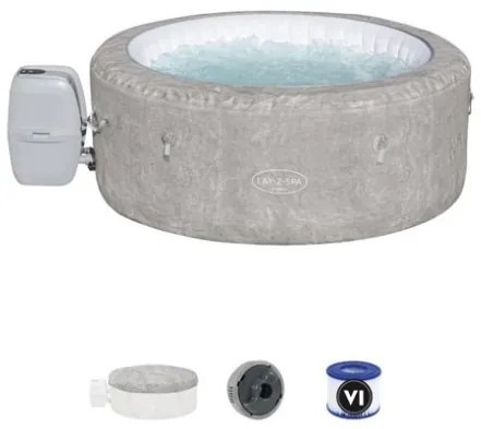 Piscina Idromassaggio Gonfiabile 180x66 cm Tonda Lay-Z-Spa Zurich AirJet Bestway 60065