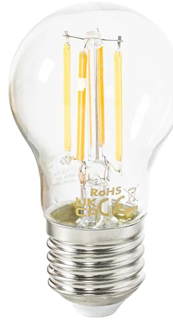 Set di 5 lampadine LED E27 Smart P45 4,5W 470 lm 1800-4000K