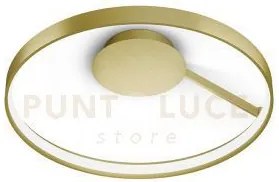 Anello lampada da parete o soffitto oro  spazzolato diam.55cm 3000k...