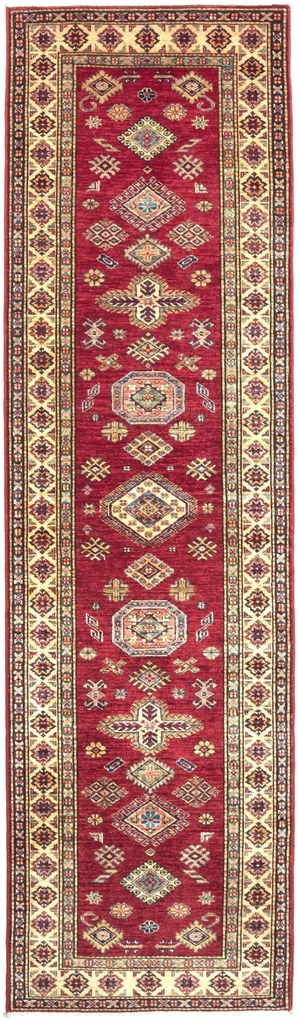 Kazak Tappeto orientale 300 x 80 Rosso (Pakistan) Annodato A Mano