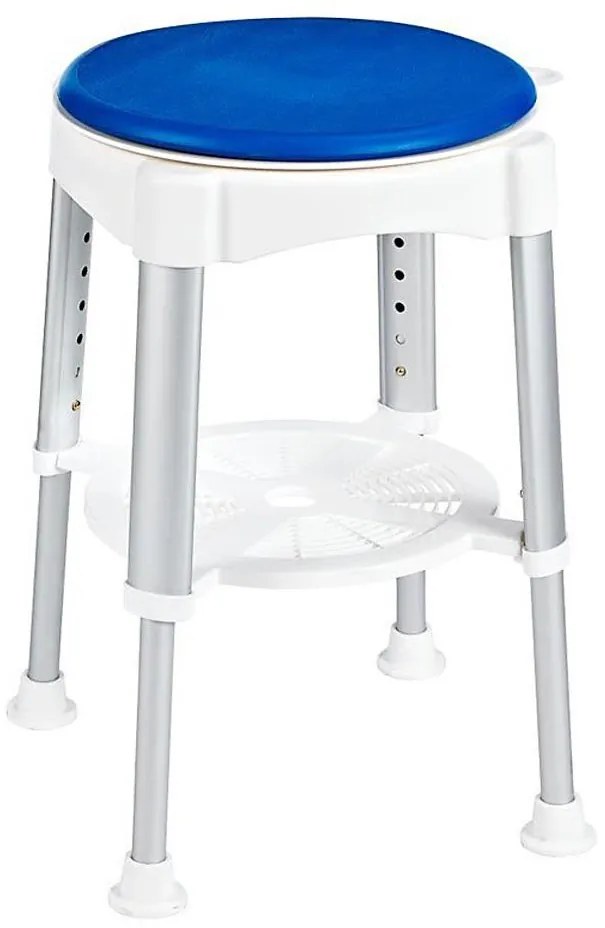 Ridder - Sgabello girevole 58x35,5 cm blu/bianco