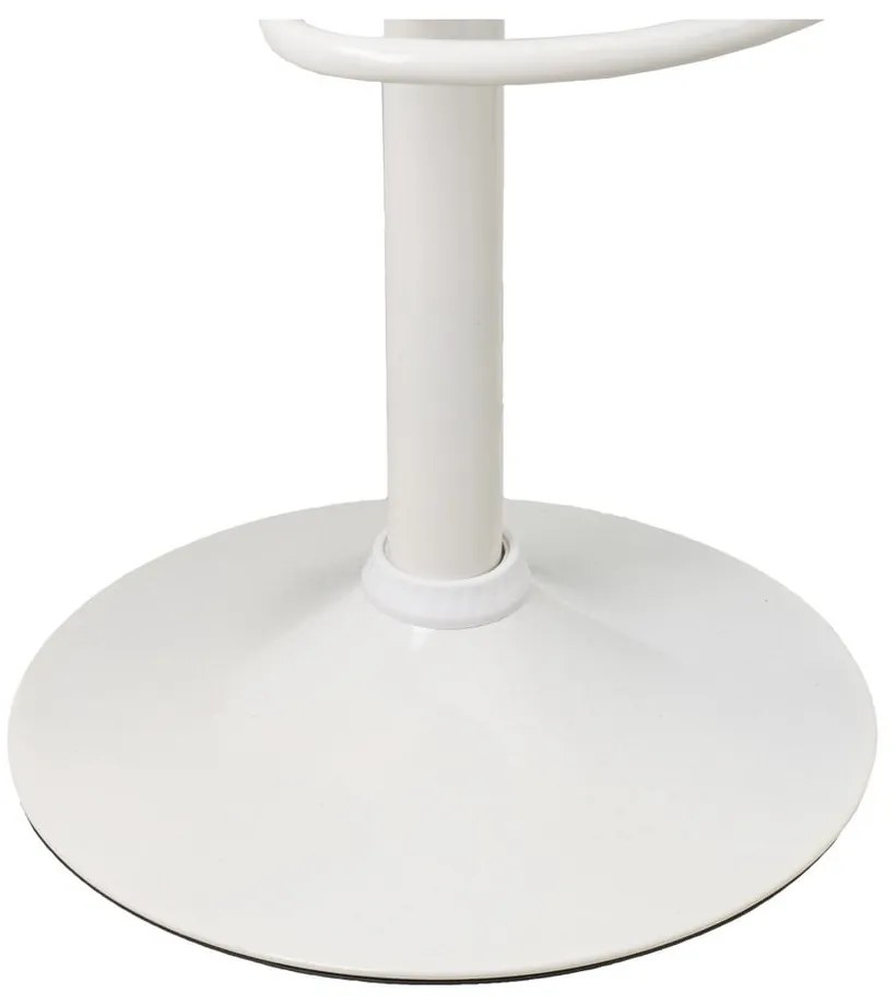 Sgabelli da bar bianchi ad altezza regolabile in similpelle in set di 2 (altezza seduta 56,5 cm) - Casa Selección