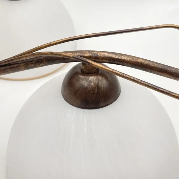 Lampadario a catena COBRA 5xE27/60W/230V bronzo/patina