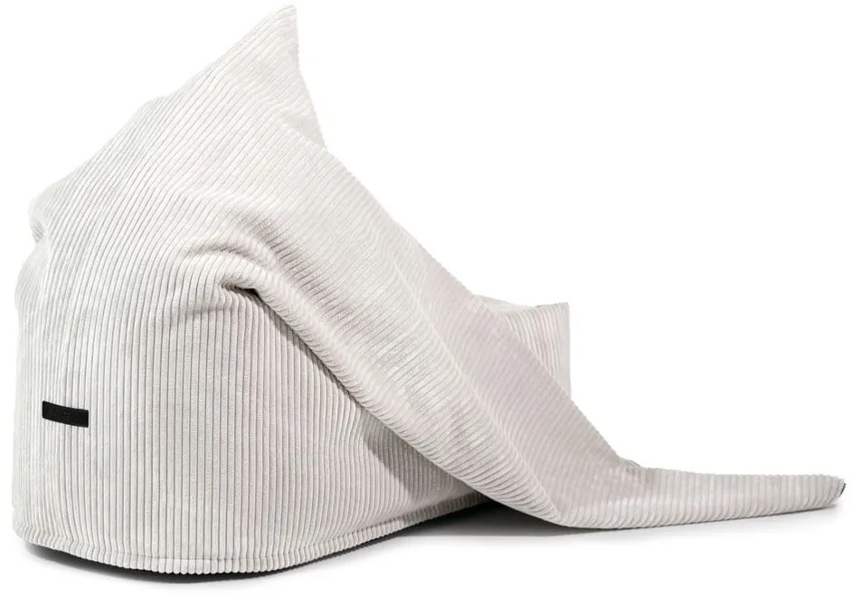 Pouf a sacco per bambini grigio scuro con rivestimento in velluto a coste Cocoon 120 – SLOWDOWN