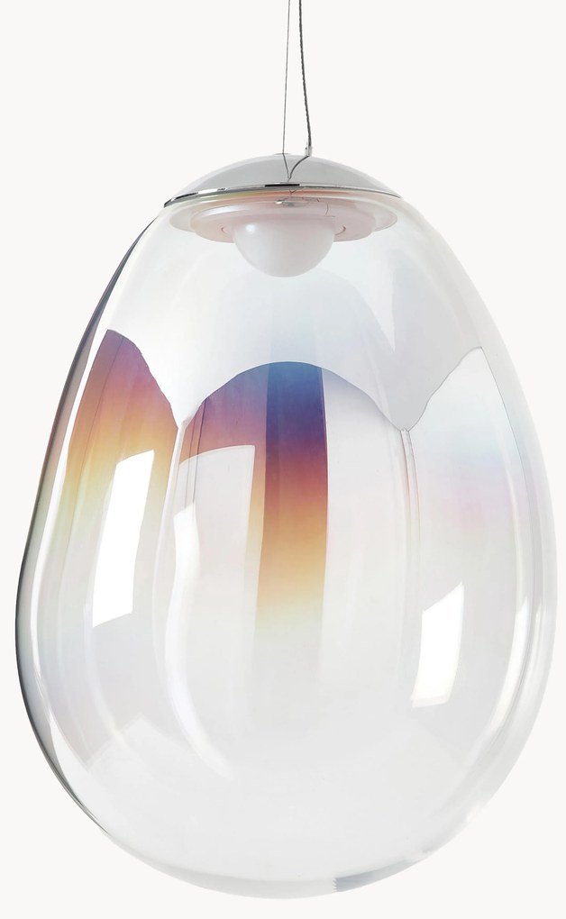Lampada a sospensione a LED con luce regolabile in vetro soffiato Stellar Nebula, varie misure