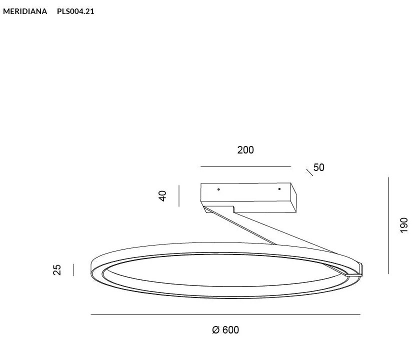 MERIDIANA lampada da parete/soffitto 44W sabbia dimmerabile