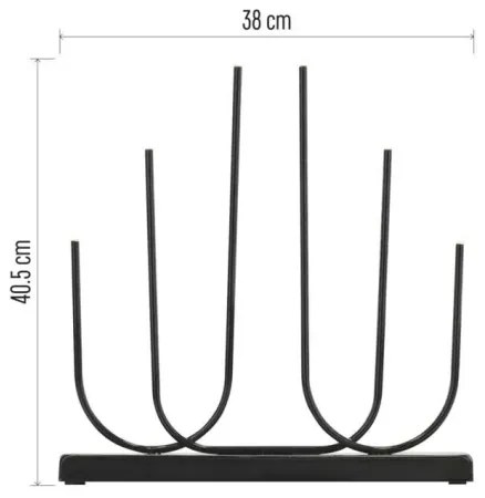 Portacandele natalizio a LED 6xLED/2xAA nero