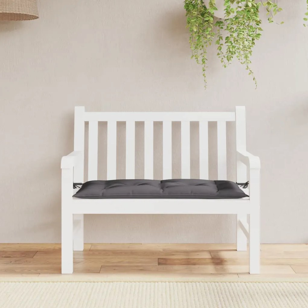 Cuscino Per Panca Antracite 100x50x7 Cm İn Tessuto Oxford /