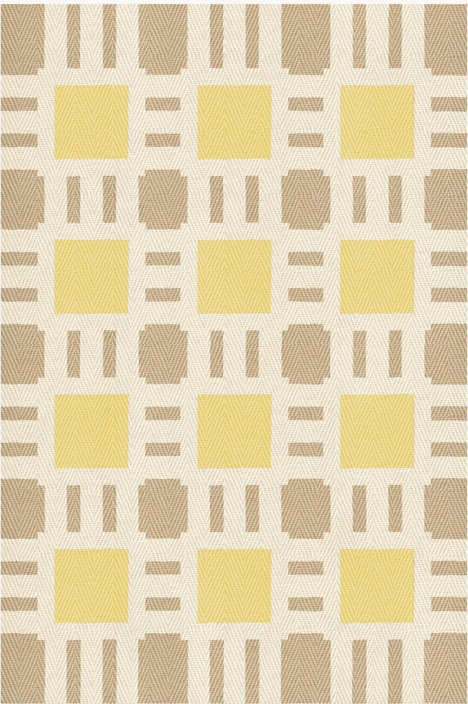 Tappeto in iuta tessuto a mano Sunny Side Up