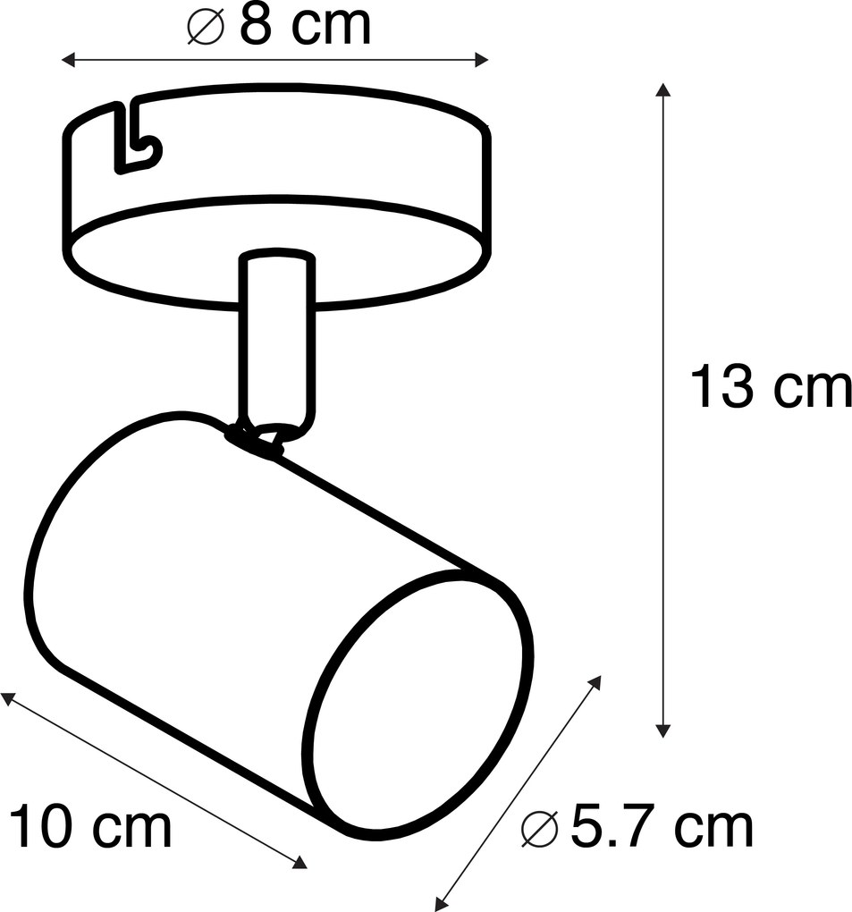 Faretto Smart Bianco con sorgente luminosa WiFi GU10 orientabile - Jeana