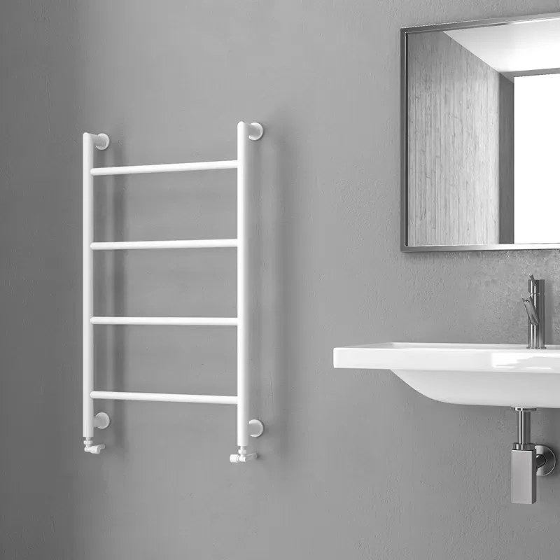 Termoarredo scaldasalviette 900x560mm colore bianco opaco KAM-D6009B - KAMALU