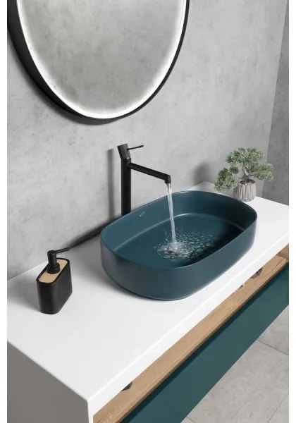 Sapho - Miscelatore per lavabo SOLARIS 32 cm nero opaco