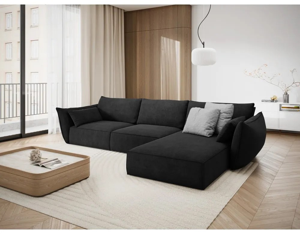 Divano angolare grigio scuro (angolo destro) Vanda - Mazzini Sofas