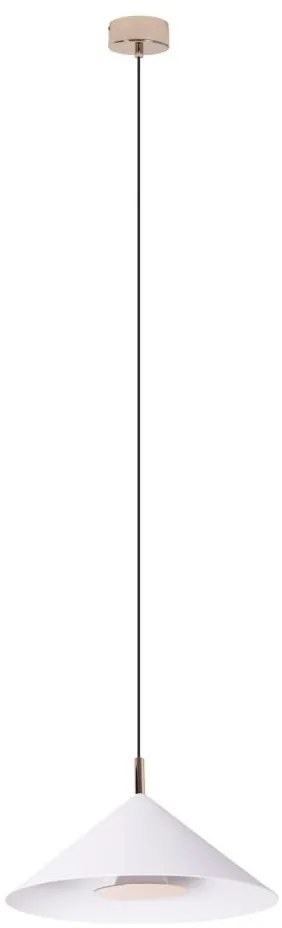 MAXLIGHT P0505 - Lampadario LED a sospensione con filo VULCANO LED/5W/230V diametro 30,5 cm bianco