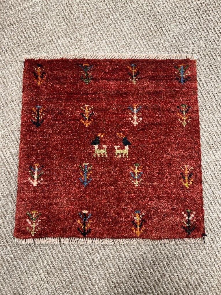 Gabbeh Tappeto persiano 40x40 Giallo (Iran) Annodato A Mano