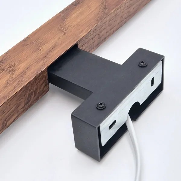 Brilagi-Illuminazione a LED per specchi da bagno WOODY MIRROR LED/8W/230V IP44 quercia/nero