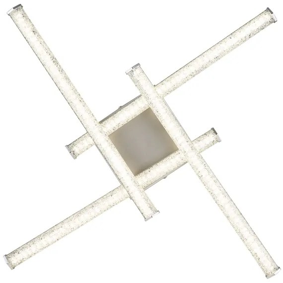 Globo 67346-24 - Plafoniera LED KIRINA LED/24W/230V 4000K cromo opaco