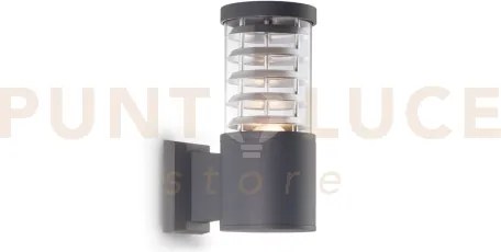 Tronco applique da esterno ip44 1 luce attacco e27 antracite