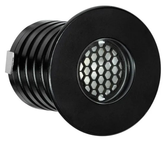 Segnapasso LED 3W, IP67, Anti-Abbagliamento, Nero, Professional - LED OSRAM Colore  Bianco Caldo 2.700K