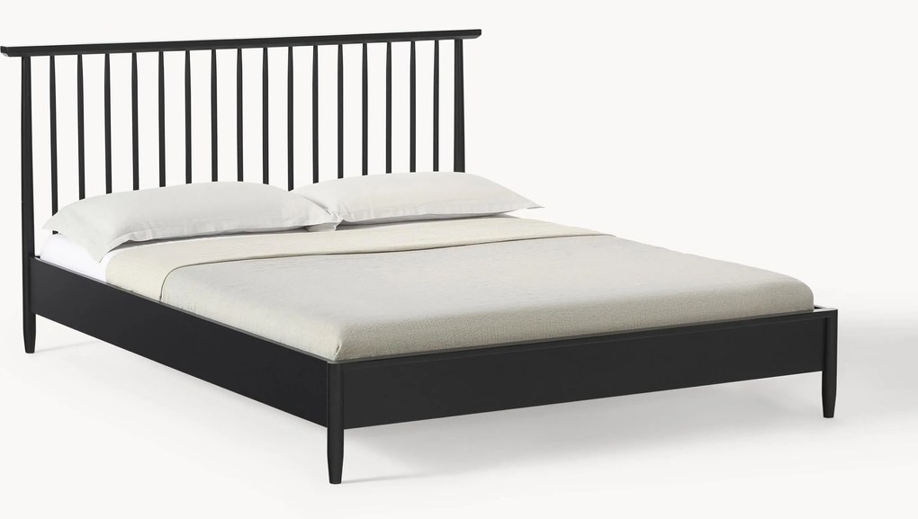 Letto in legno di pino con testiera Windsor