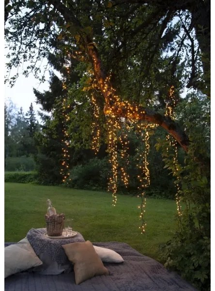 Eglo 411518 - Catena di luci natalizie LED per esterni GOLDEN 1200xLED 29m IP44 bianco caldo