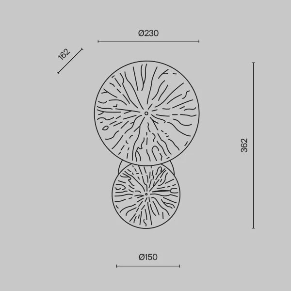 Maytoni MOD082WL-01G - Applique LOVETANN 1xE14/40W/230V oro