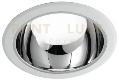 Incasso led mack bianco e cromo 25w 3050lm 3000k 23x10,2cm