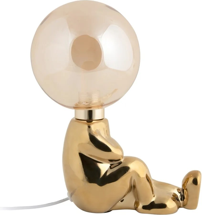 Lampada da tavolo per bambini dorata Joey – Leitmotiv