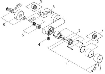 GROHE 32210001 - Miscelatore per doccia CONCETTO DN 15, cromo lucido