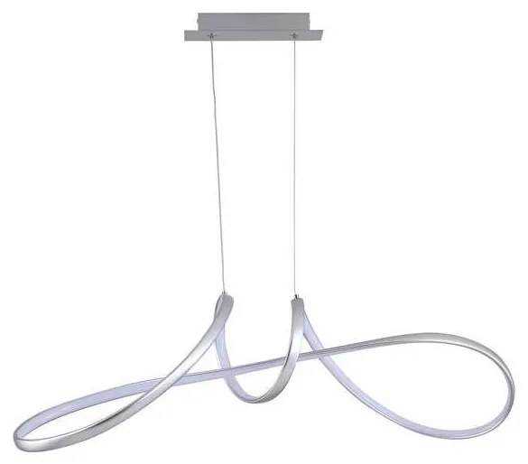 Searchlight 36524GY - Lampadario a sospensione dimmerabile con cavo MAISIE LED/41W/230V