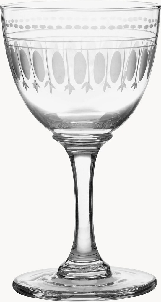 Set di 6 bicchieri per liquore in cristallo soffiato Ovals