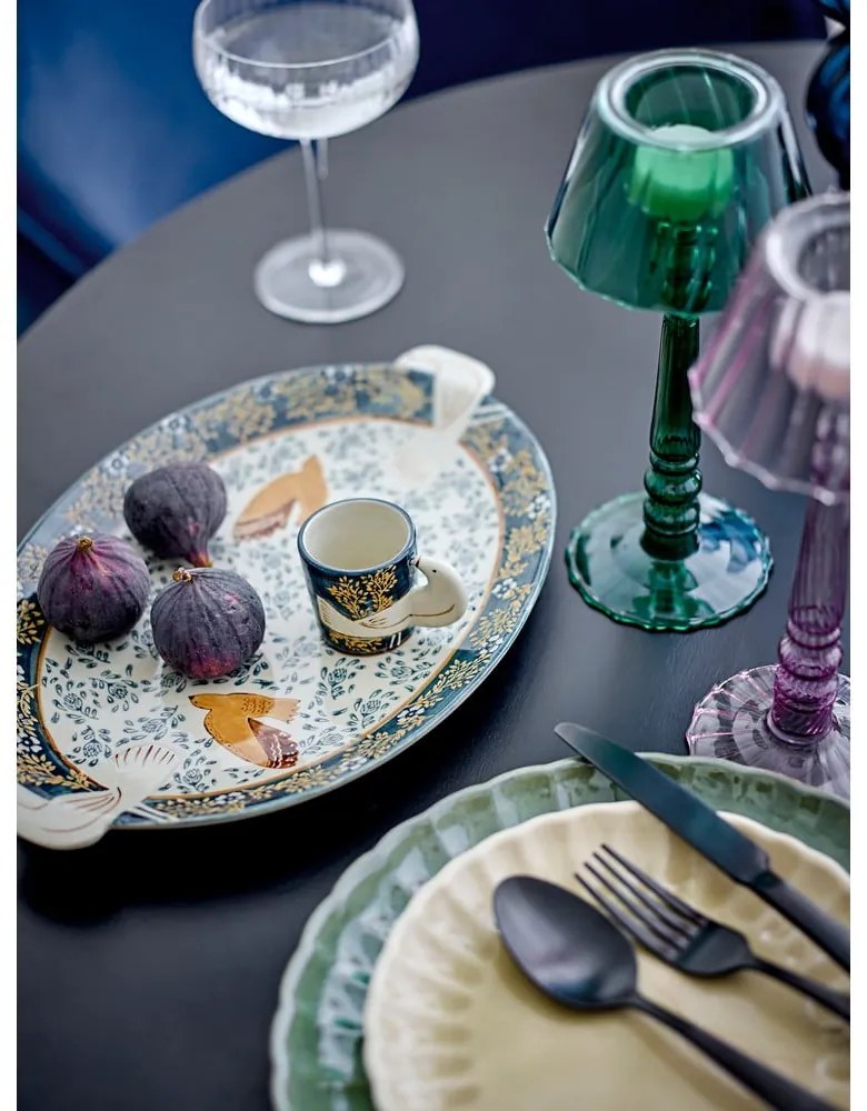 Tazzine in set per espresso blu/color crema in gres 2 pz 55 ml Hezha – Bloomingville