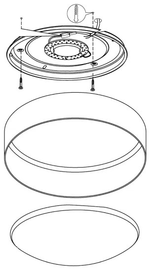 Eglo 93949 - Plafoniera LED PALOMARO LED/12W/230V