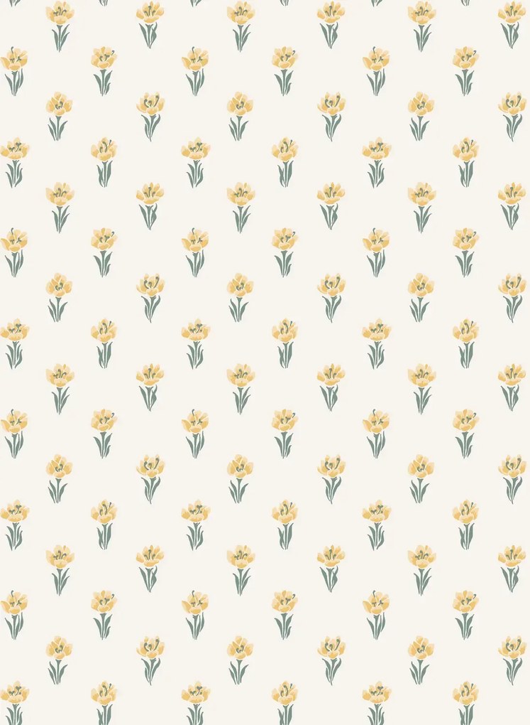 Sandberg Carta da parati Betty - Yellow