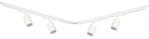 Faretto per sistema a binario PIPE 4xGU10/10W/230V bianco