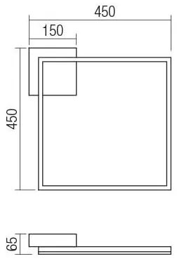 Redo 01-1638 - Plafoniera LED dimmerabile KLEE LED/30W/230V 45x45 cm bianca