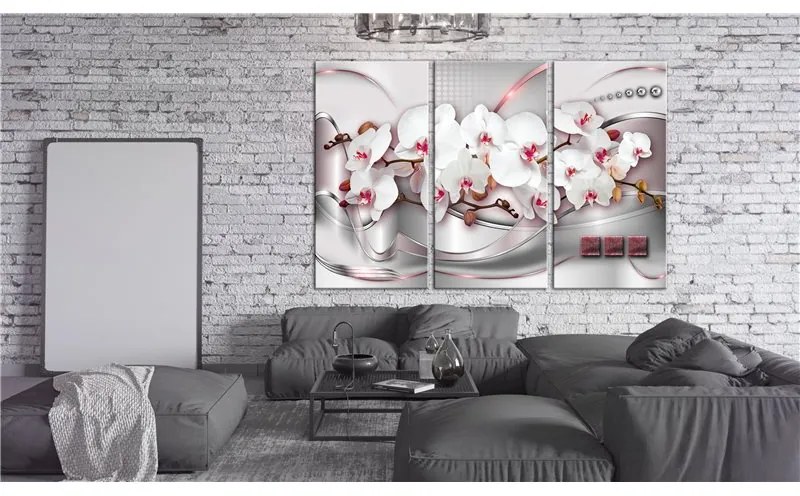 Quadro Wonderful Orchids I  Colore Bianco, Dimensioni e Misure 120x80