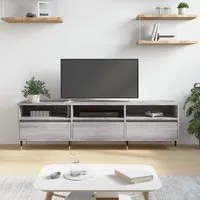 Mobile Porta TV Grigio Sonoma 150x30x44,5 cm Legno Multistrato 831266