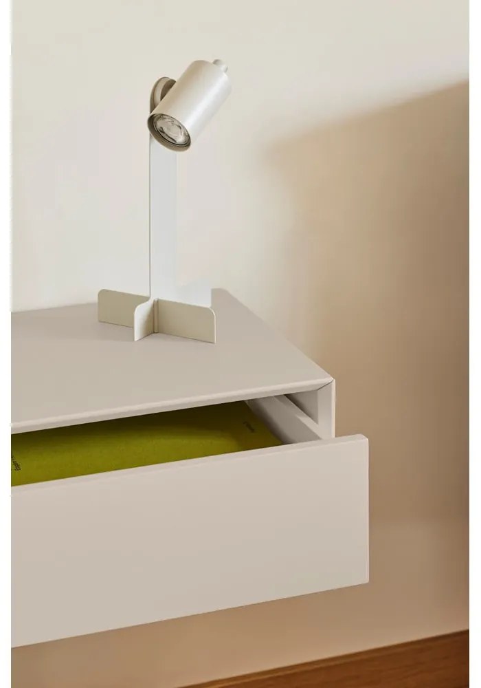 Comodino color crema da parete Platt – Teulat