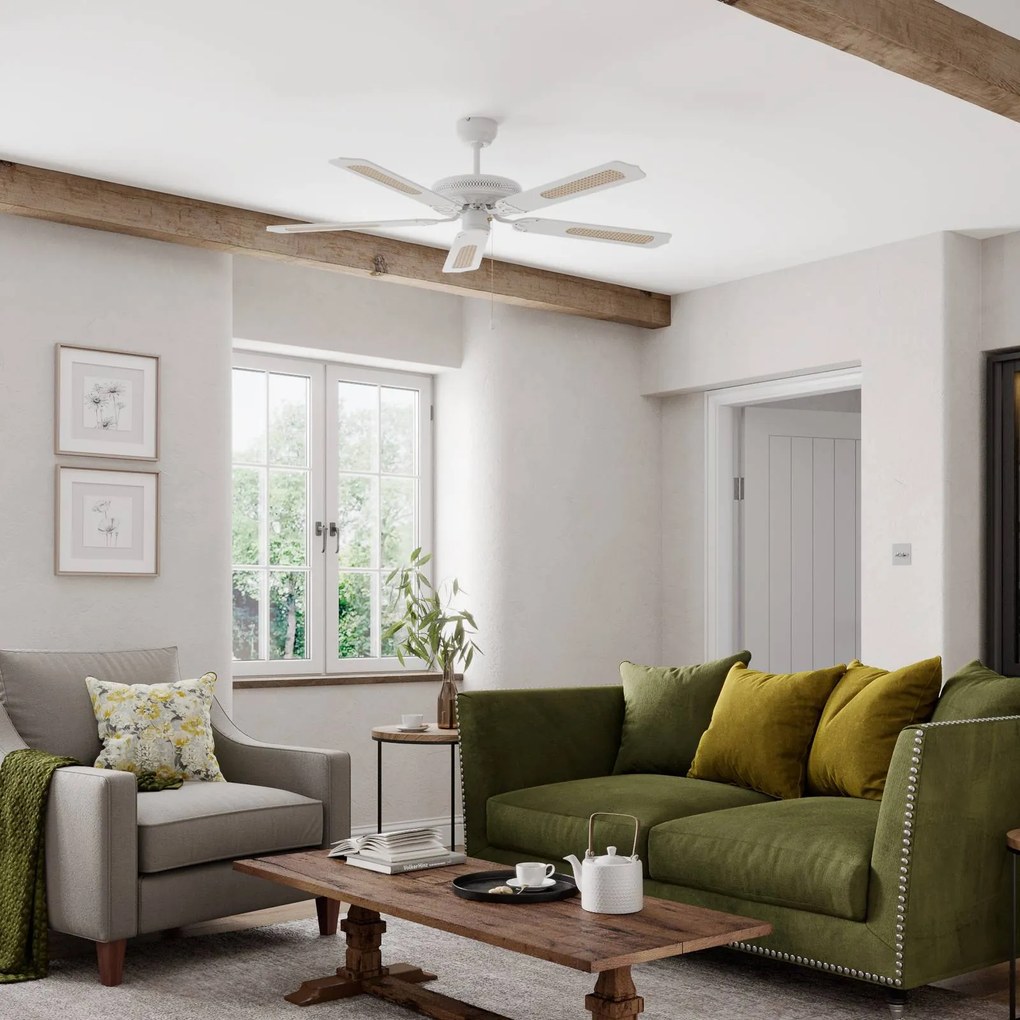Starluna Ruhne ventilatore da soffitto bianco