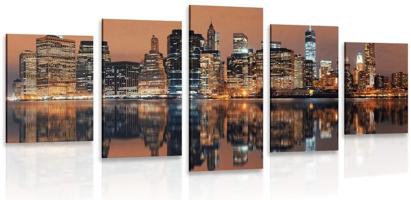 Quadri 5 pezzi – Città di Manhattan