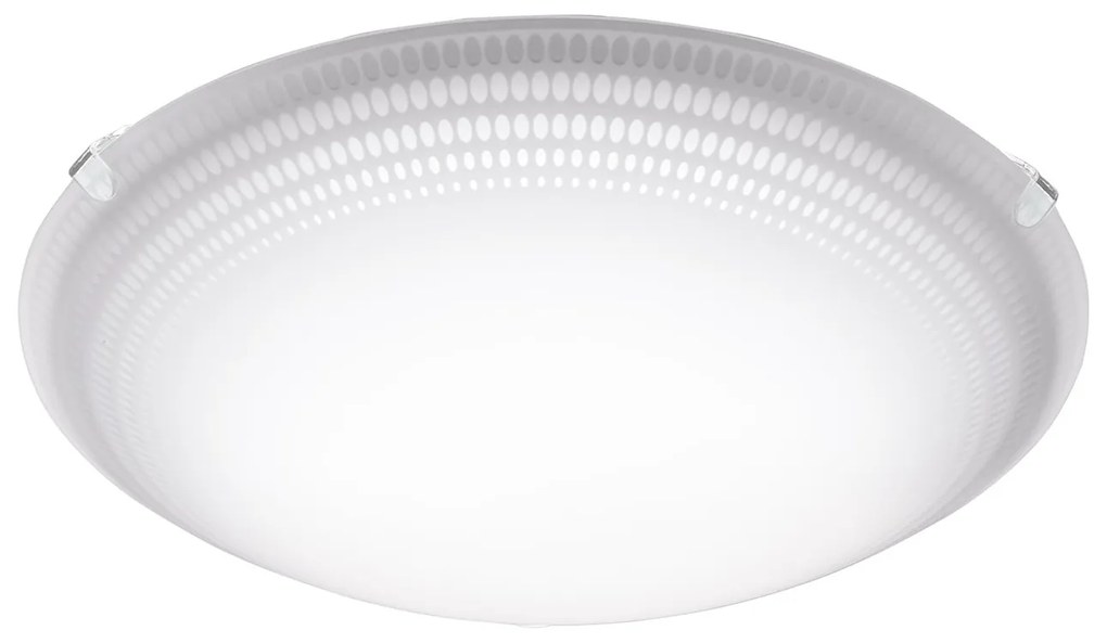 Plafoniera Moderna Magitta 1 Acciaio Bianco 3 Luci Led Integrato 3,6W