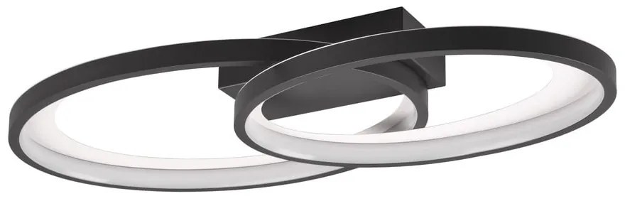 Plafoniera LED bianca e nera 30x57 cm Malaga - Trio